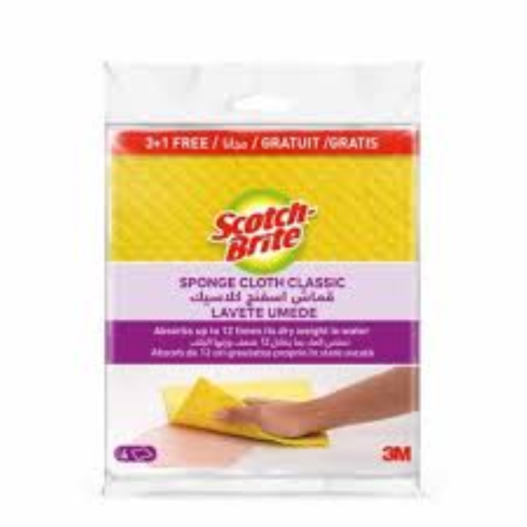 SCOTCH BRITE SPONGE CLOTH REGULAR 3'S
